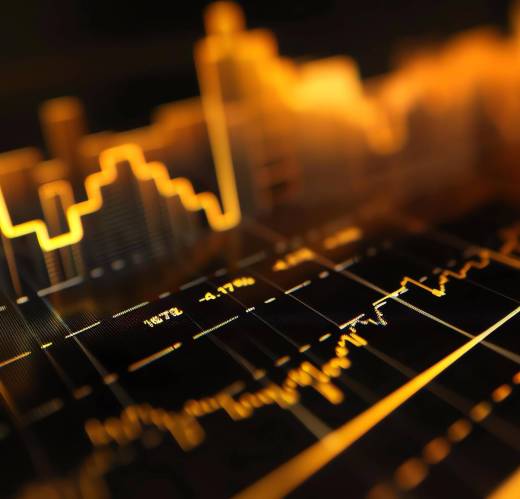 3d-rendering-stock-market-chart-chart-shows-prices-stocks-time-chart-is-dark-blue-color-scheme-with-yellow-highlights 3d rendering of a stock market chart. The chart shows the prices of stocks over time. The chart is in a dark blue color scheme with yellow highlights.